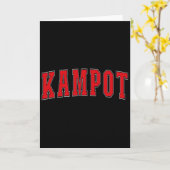 Kampot Cambodja Cambodjaanse Vakantie Souvenirs Ka Kaart (Gele Bloem)