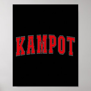 Kampot Cambodja Cambodjaanse Vakantie Souvenirs Ka Poster