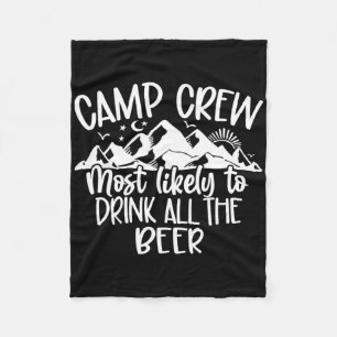 Kampploeg Meest Waarschijnlijk Alle Bier Op Te Dri Fleece Deken