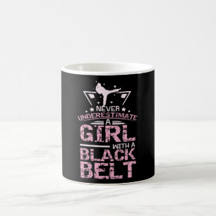 Kampsport Girl Black Belt Koffiemok