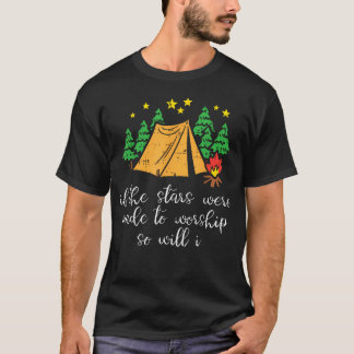 Kampsterren Gemaakt om Christelijke Kampeerder te  T-shirt