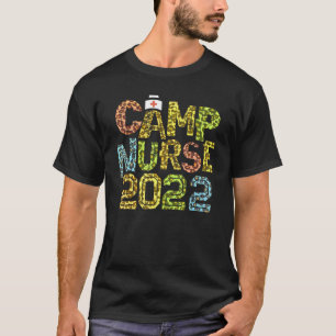 Kampverpleegster 2022 Luipaardprint Verzorging Kam T-shirt