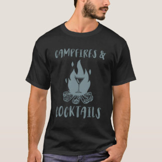 Kampvuren en cocktails Bonfire kampvuur T-shirt