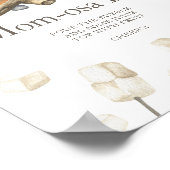 Kampvuur Baby shower Momosa bar Poster (Hoek)