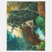 Kampvuur Bergman Adirondacks Winslow Homer Fleece Deken (Voorkant)