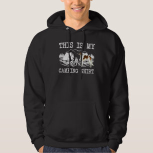 Kampvuur Borzoi Hond Dit Is Mijn Kamperen Hoodie