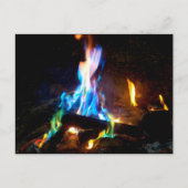kampvuur briefkaart (Voorkant)
