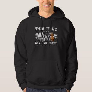 Kampvuur Bruine Dachshund Hond Dit Is Mijn Camping Hoodie