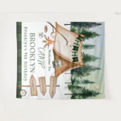 Kampvuur Camping Vuur S'mores Outdoor Verjaardag Wandkleed (Voorkant (horizontaal))