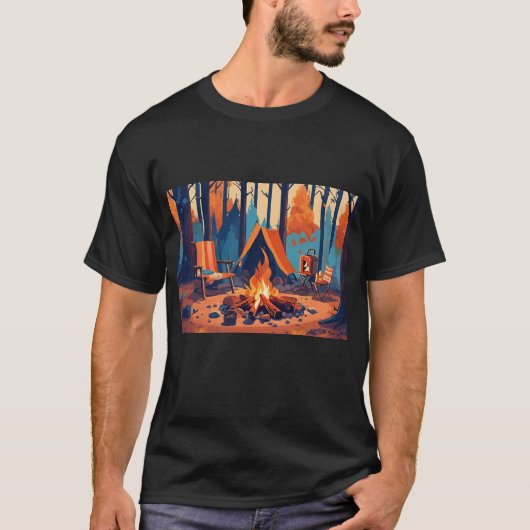 Kampvuur Culinaire Meester T-shirt (Voorkant)