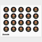 Kampvuur Drink Team Captain Funny Camping Outdo Ronde Sticker (Vel)