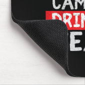Kampvuur Drink Team Funny Camping Gift Muismat (Hoek)