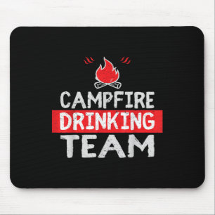 Kampvuur Drink Team Funny Camping Gift Muismat