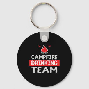 Kampvuur Drink Team Funny Camping Gift Sleutelhanger