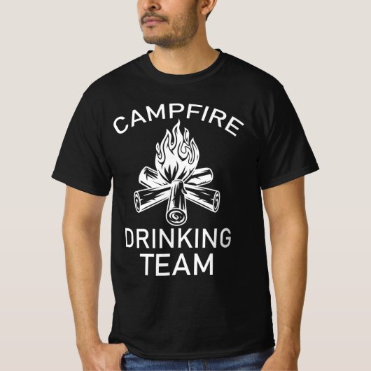kampvuur drink team t-shirt (Voorkant)
