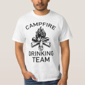 kampvuur drink team t-shirt (Voorkant)