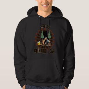 Kampvuur Drinkende Team Sarcastische Spreuken Op Hoodie