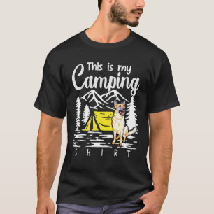 Kampvuur Duitse Herdershond Dit Is Mijn Camping T-shirt