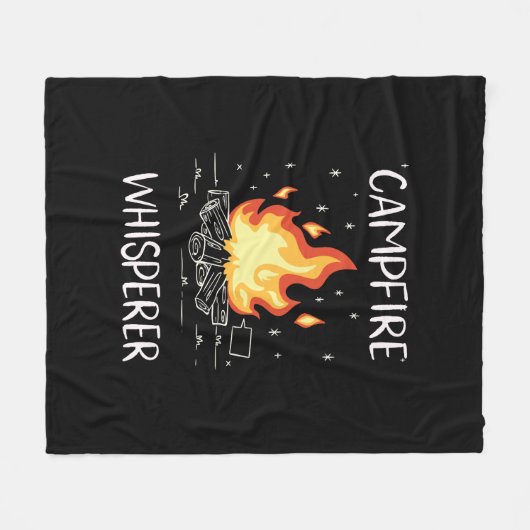 kampvuur fleece deken (Voorkant (Horizontaal))