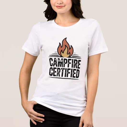 Kampvuur gecertificeerd - Camping Tri-Blend Shirt (Voorkant)