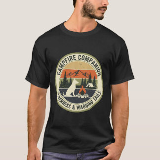 Kampvuur Gezel Wilderness & Kwispelende Staarten V T-shirt