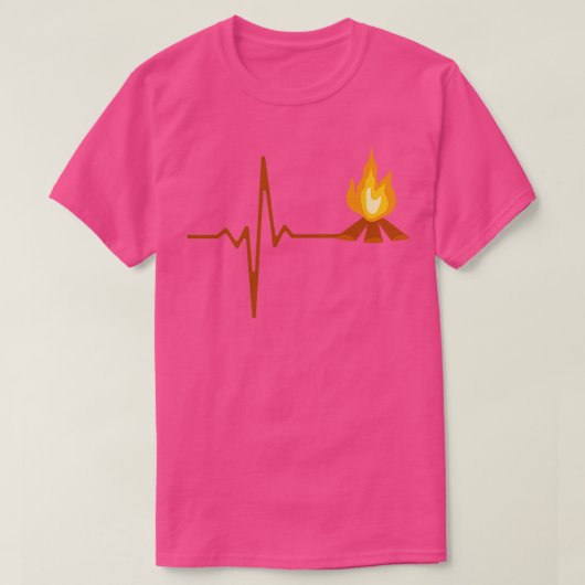 Kampvuur Hartslag Camping 2 T-shirt (Design voorkant)