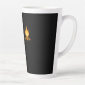 Kampvuur Hartslag Camping Latte Mok (Rechts)