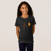 Kampvuur Hartslag Camping T-shirt (Voorkant volledig)