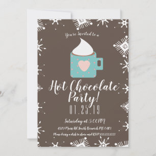 Kampvuur Heet Chocolade en Sneeuwvlokken Winterfee Aankondiging