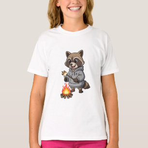 Kampvuur Hoodie met Wasbeer Kids T-shirt