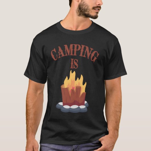 Kampvuur in Camp boy T-shirt (Voorkant)