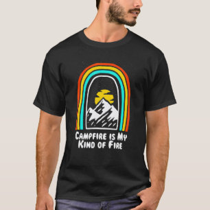 Kampvuur Is Mijn Soort Vuur Kamperen Wandeltocht K T-shirt