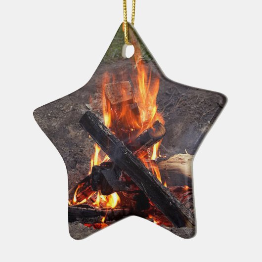 kampvuur keramisch ornament (Links)