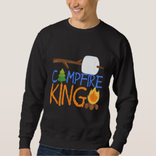 Kampvuur King Camping Camp Smores Bonfire Dad Hus Trui