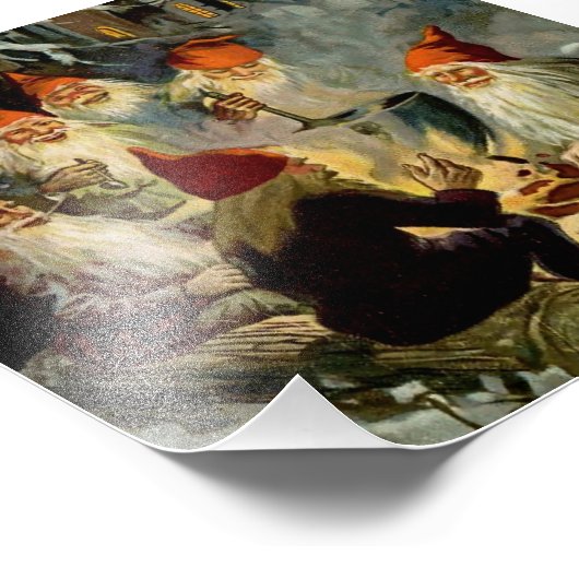 “Kampvuur Koken” Elfen door Jenny Nystrom Foto Afdruk (Hoek)