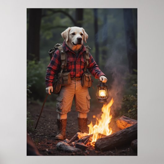 Kampvuur, Lantaarn, leider van de Paws Poster (Voorkant)