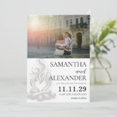 Kampvuur Liefde Save The Date (Staand voorkant)