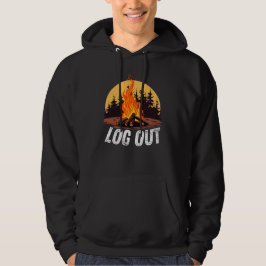 Kampvuur LOG UIT & Relax! Hoodie