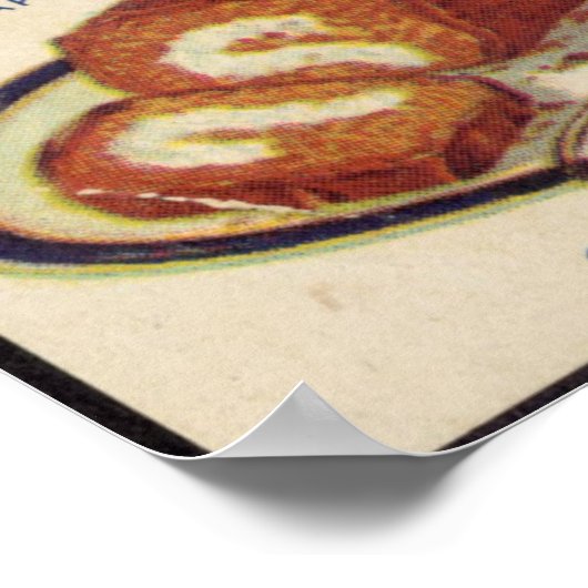  kampvuur Marshmallows Voedselreclame Poster (Hoek)