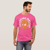 Kampvuur Meester Grappig Kamperen Vuur T-shirt (Voorkant volledig)
