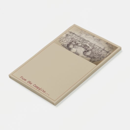 kampvuur-Notitieblok Post-it® Notes (Schuin)