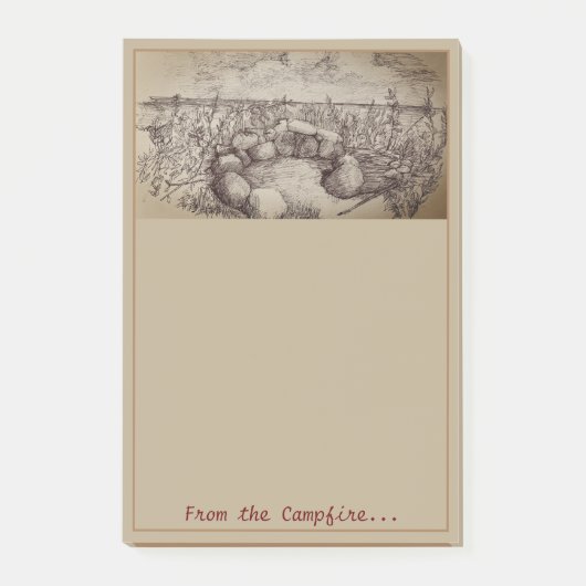 kampvuur-Notitieblok Post-it® Notes (Voorkant)