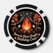 Kampvuur Poker Chips 🔥 | Gezellig Buitenspel (Achterkant)