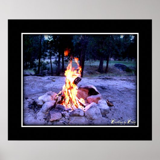 kampvuur poster (Voorkant)