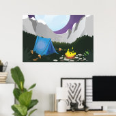 Kampvuur Poster (Thuiskantoor)