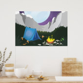 Kampvuur Poster (Keuken)