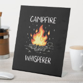 kampvuur reclamebord met voetstuk (Insitu)