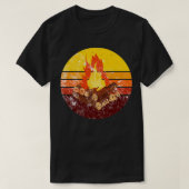 Kampvuur Retro Vintage 2 T-shirt (Design voorkant)
