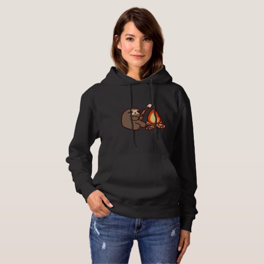 Kampvuur Sloth 28 Hoodie (Voorkant volledig)