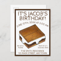 Kampvuur S'mores Marshmallow Smores Verjaardagsfee